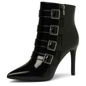 NEW Buckle Stiletto Booties (Size 8.5)